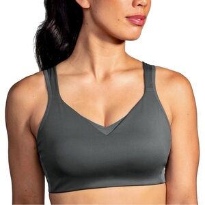 Brooks Drive Convertible Run Bra Asphalt Size 38B